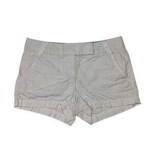 J Crew Chino Cream / Light Khaki Shorts Sz 4 Classic Twill City Fit